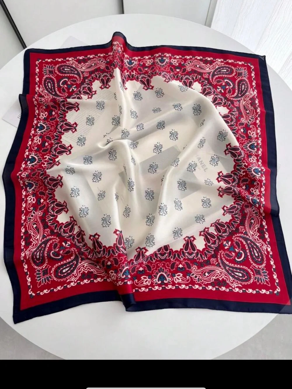 Paisley Satin Square Scarf Bandana – Choose Your Color